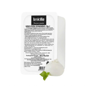 La Sicilia - Phô Mai Burrata Frozen Cheese - Italia (2 X 125g) x 8 pcs/crt