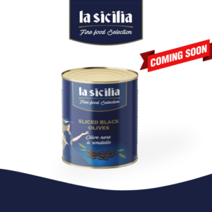 La Sicilia- Trái ô liu đen cắt lát ngâm nước muối- Sliced Black Olives